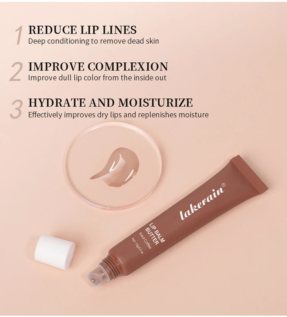 Lip Balm Butter Moisturizing Lip Gloss for Daily Hydration and Shiny Smooth Lips