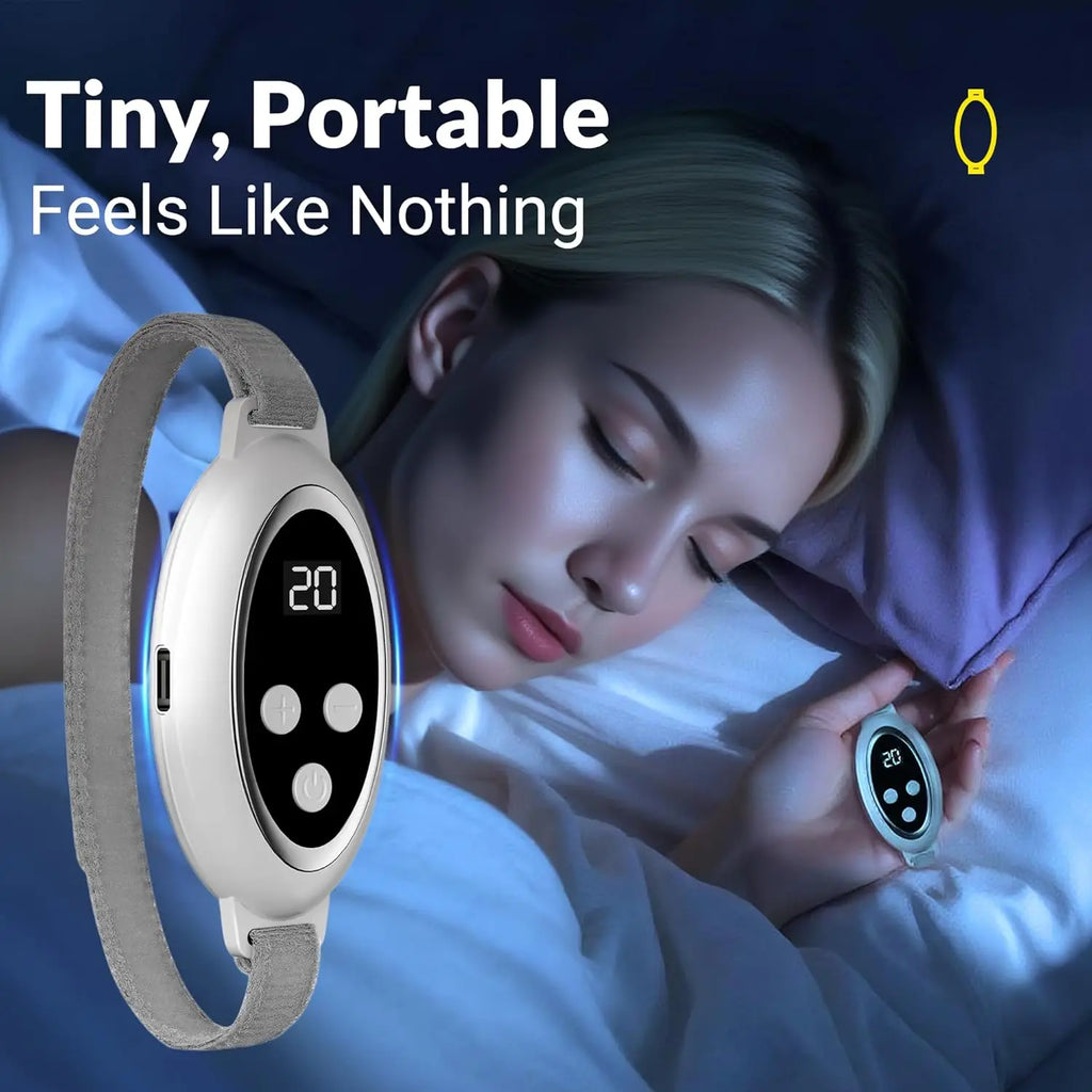 Microcurrent Sleep Aid Device EMS Pulse Massager for Restful Sleep and Anxiety Relief at Home