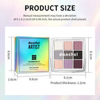 9 Shade Eyeshadow Palette Blendable Pigmented Makeup for Daily Looks and Professional Artistry