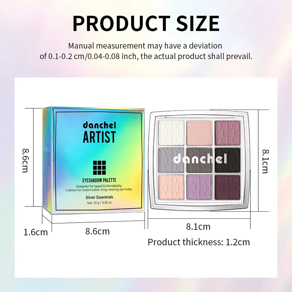 Artist Eyeshadow Palette Highly Pigmented Matte Shimmer Makeup for Women Daily and Party - 17