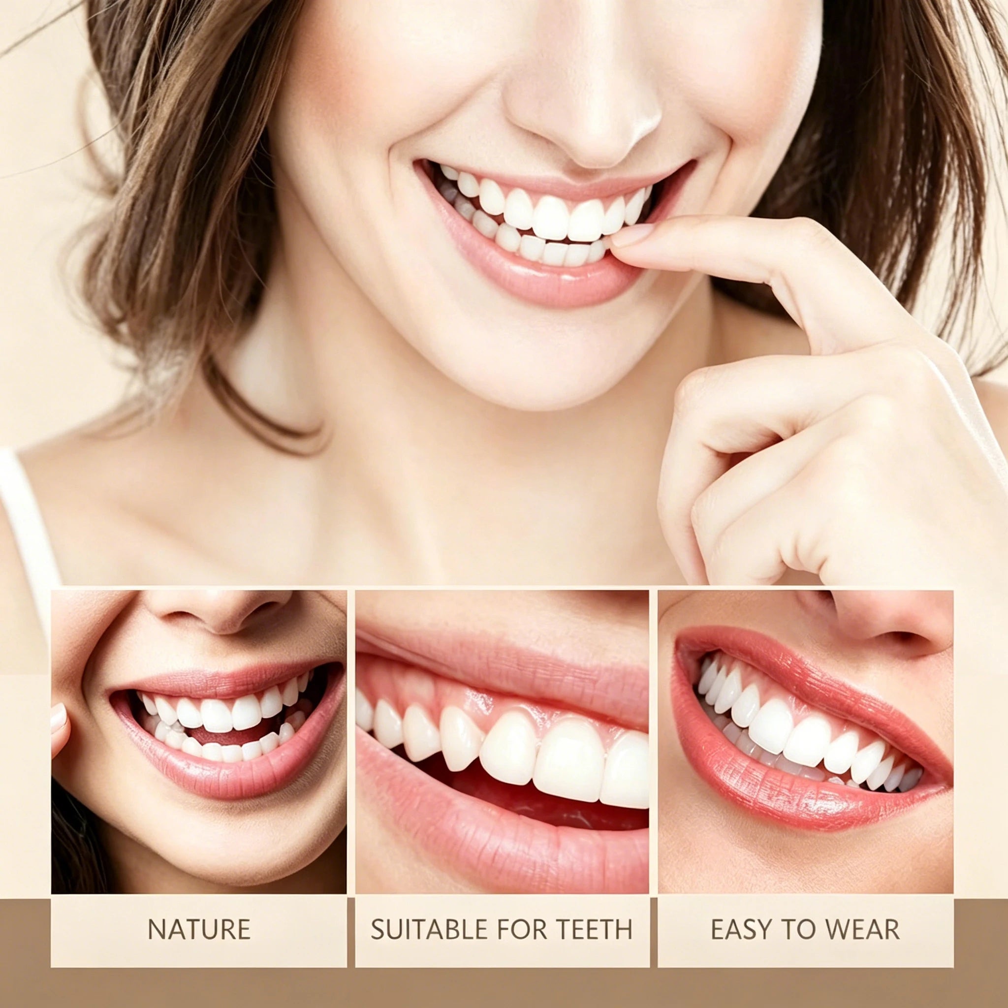 Realistic False Teeth Silicone Dentures Comfort Fit for Adults Seeking a Bright Smile - 6