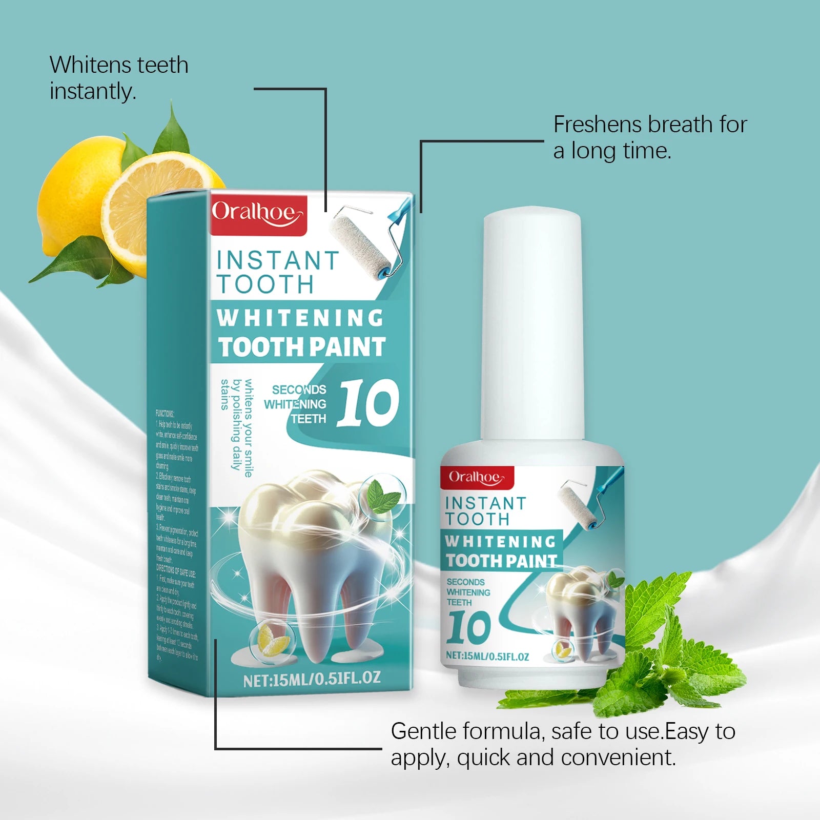 Teeth Whitening Paint Remove Dental Stains for Brighter Smile at Home - 9