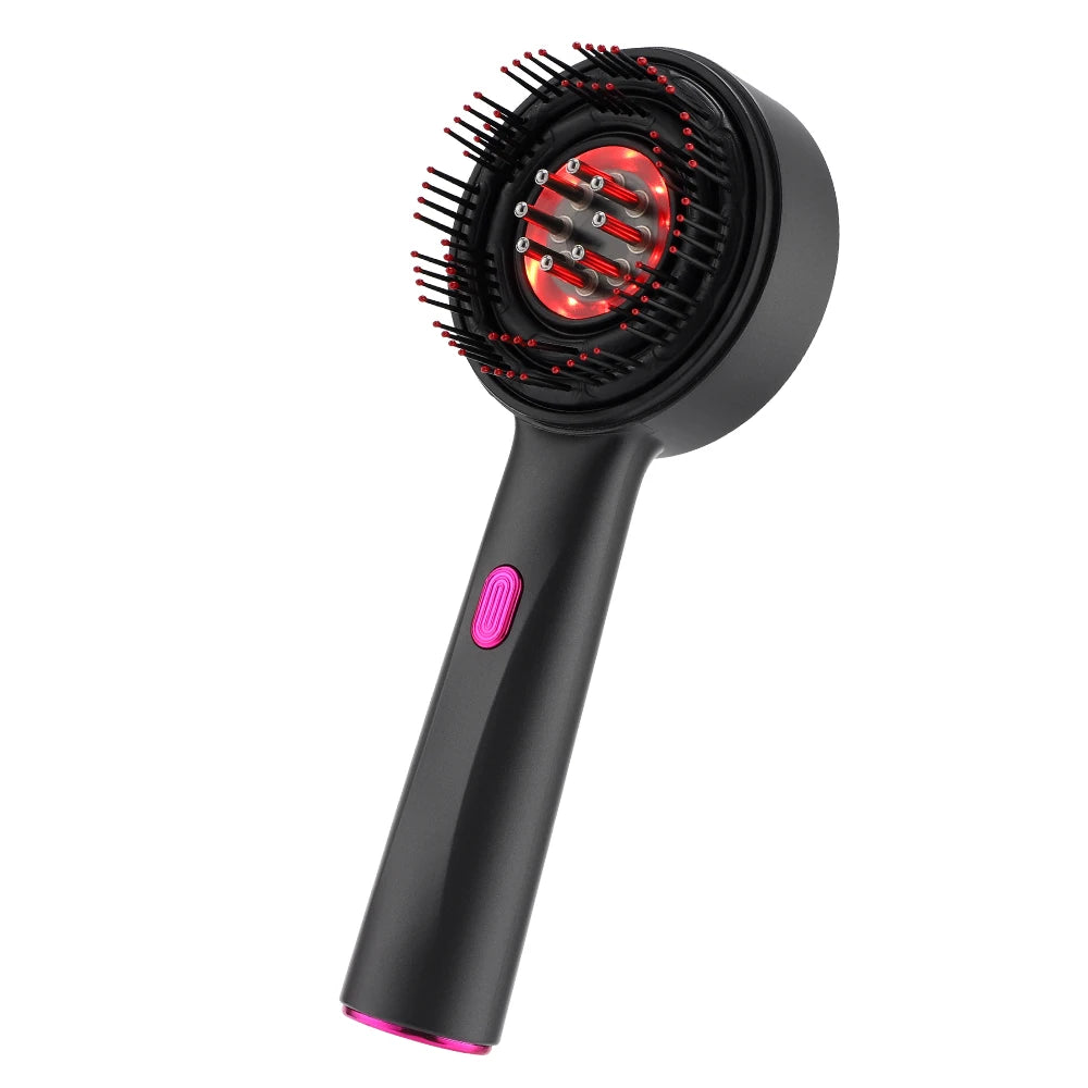 Electric Scalp Massage Comb LED Therapy Hair Growth Serum Applicator for Men and Women Home - 28
