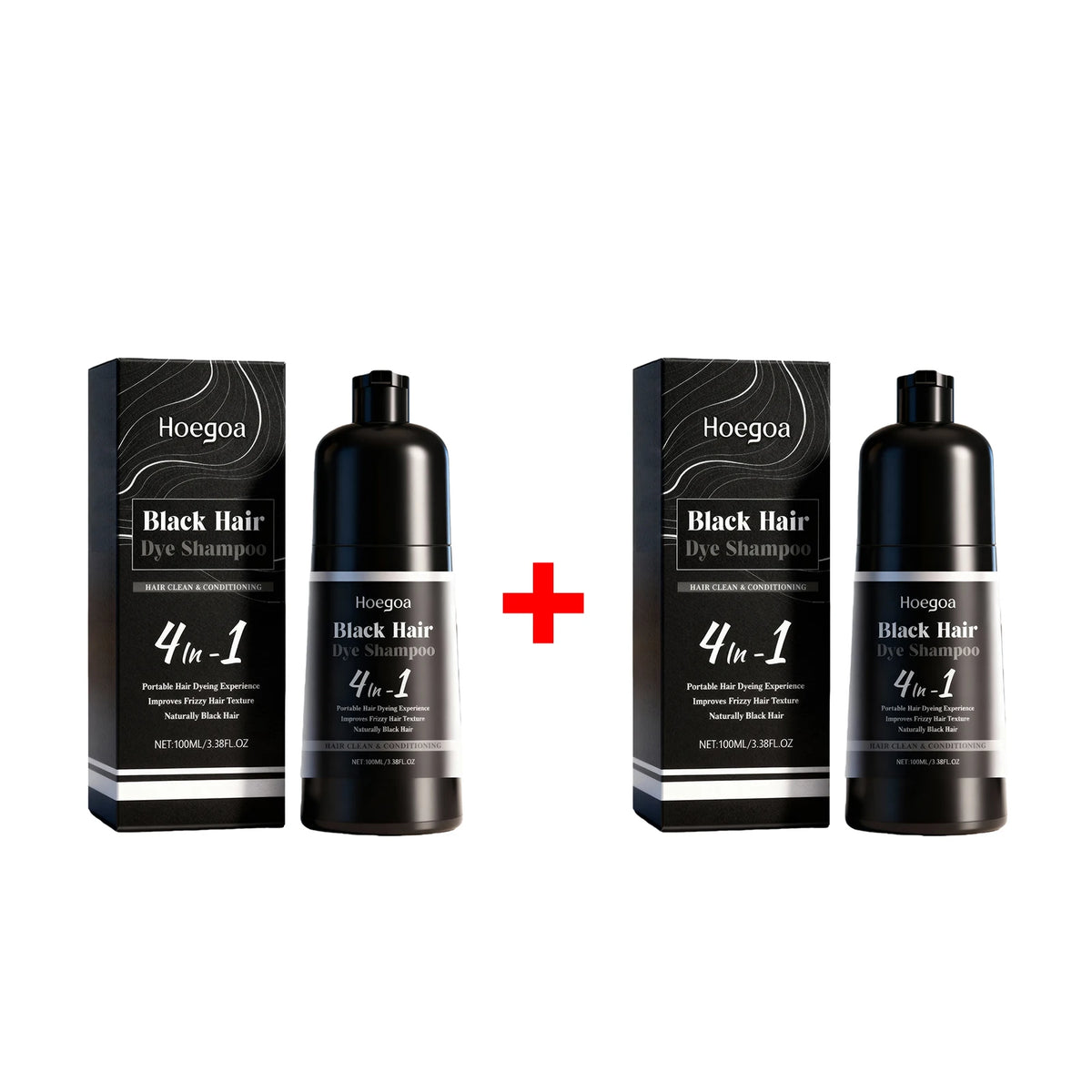 Black Hair Dye Shampoo Natural Gray Coverage for Men and Women at Home Daily Care Routine