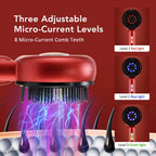 Electric Scalp Massage Comb LED Therapy Hair Growth Serum Applicator for Men and Women Home