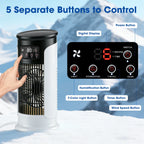 Portable Air Cooling Fan Six Speeds Humidifier for Desk and Home Office Use