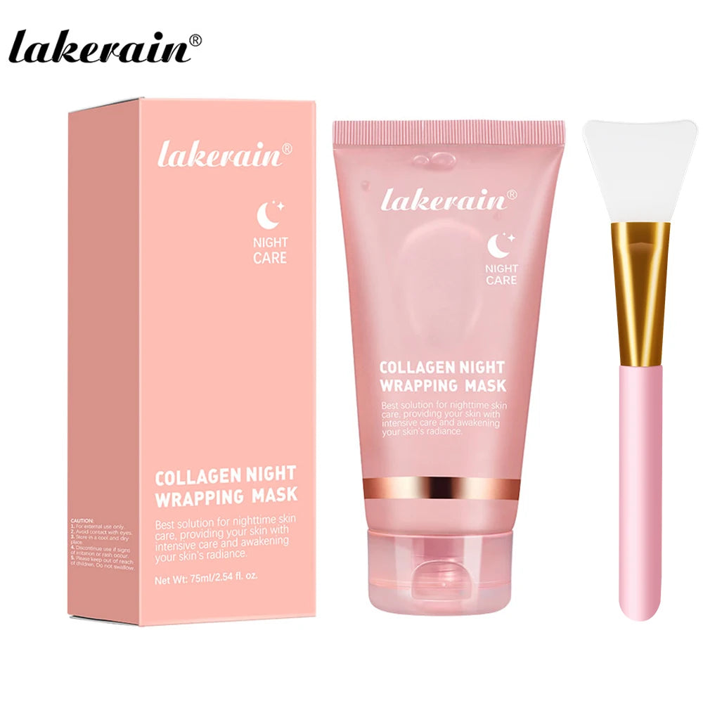 Collagen Turmeric Peel Off Facial Mask Deep Hydration Night Care for Women at Home