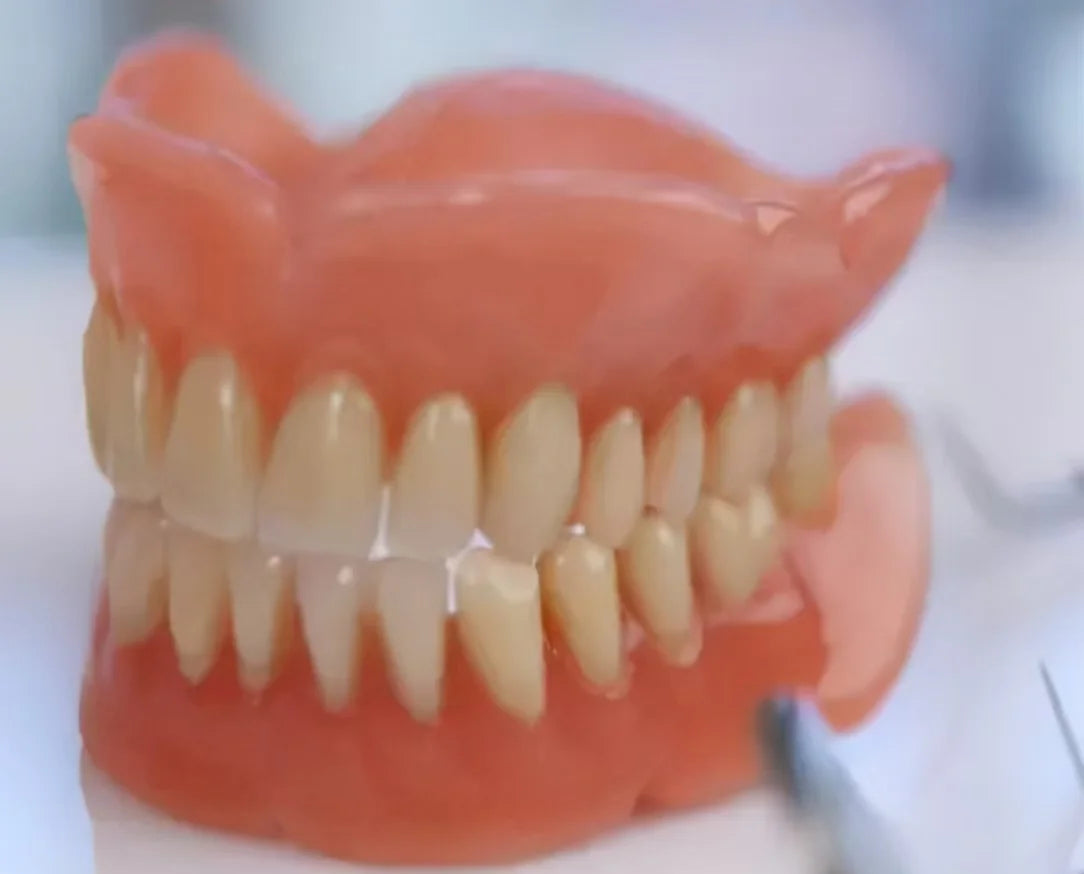 Silicone Complete Denture Set Natural Cosmetic False Teeth for Adults Daily Smile Makeover - 8