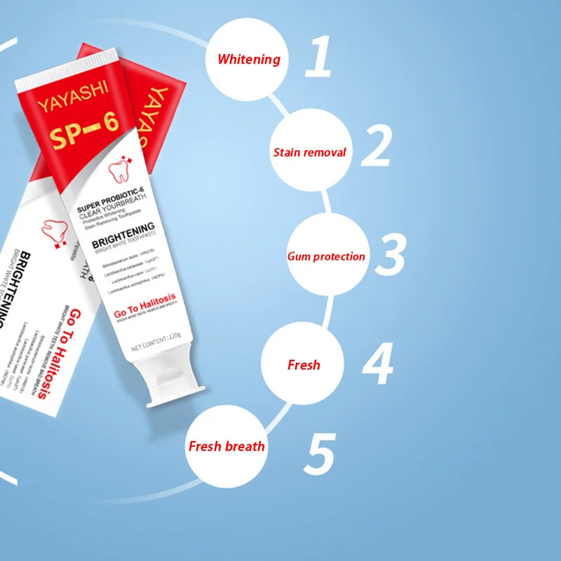 Probiotic Toothpaste Stain Removal and Teeth Whitening for Adults at Home