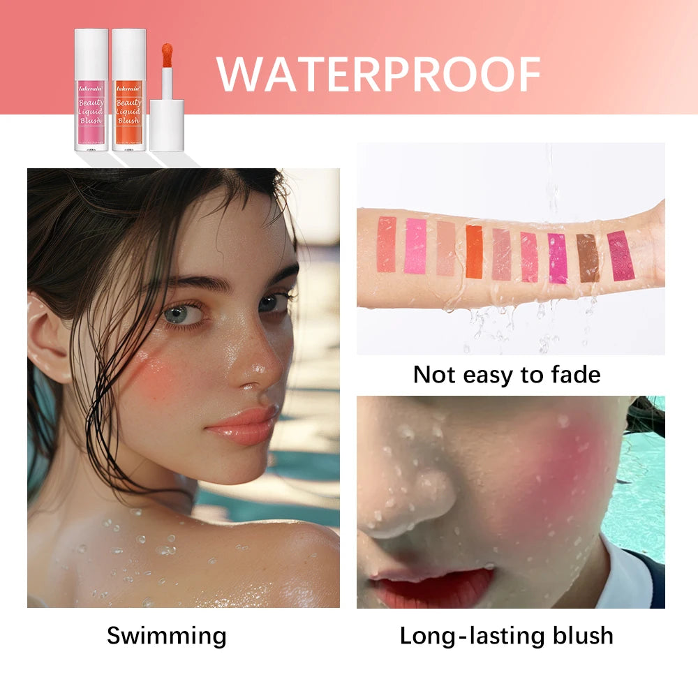 Beauty Liquid Blush Highly Pigmented Long Lasting Tint for Everyday Face Makeup - 4