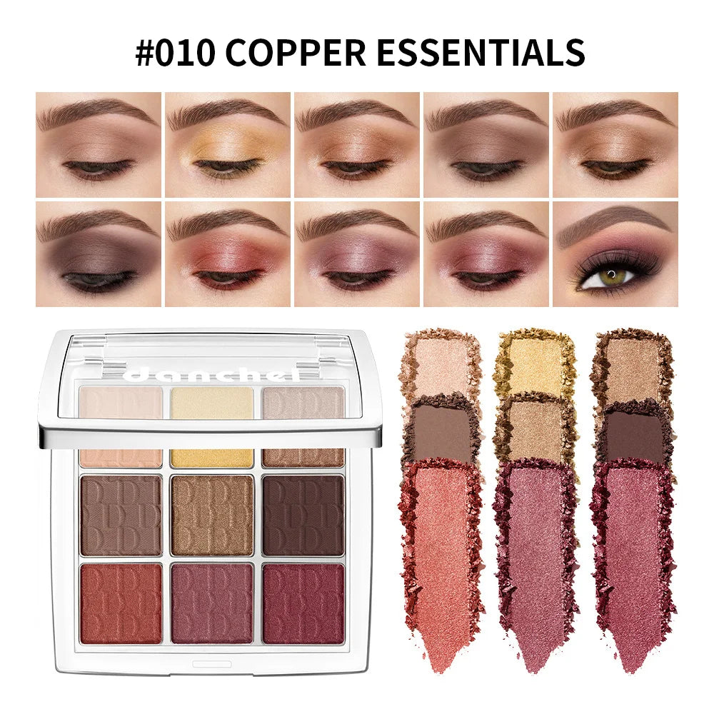 9 Shade Eyeshadow Palette Blendable Pigmented Makeup for Daily Looks and Professional Artistry - 26