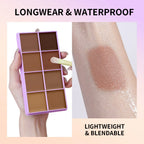 8 Shade Cream Concealer Palette Soft Matte Contour for All Skin Types Daily