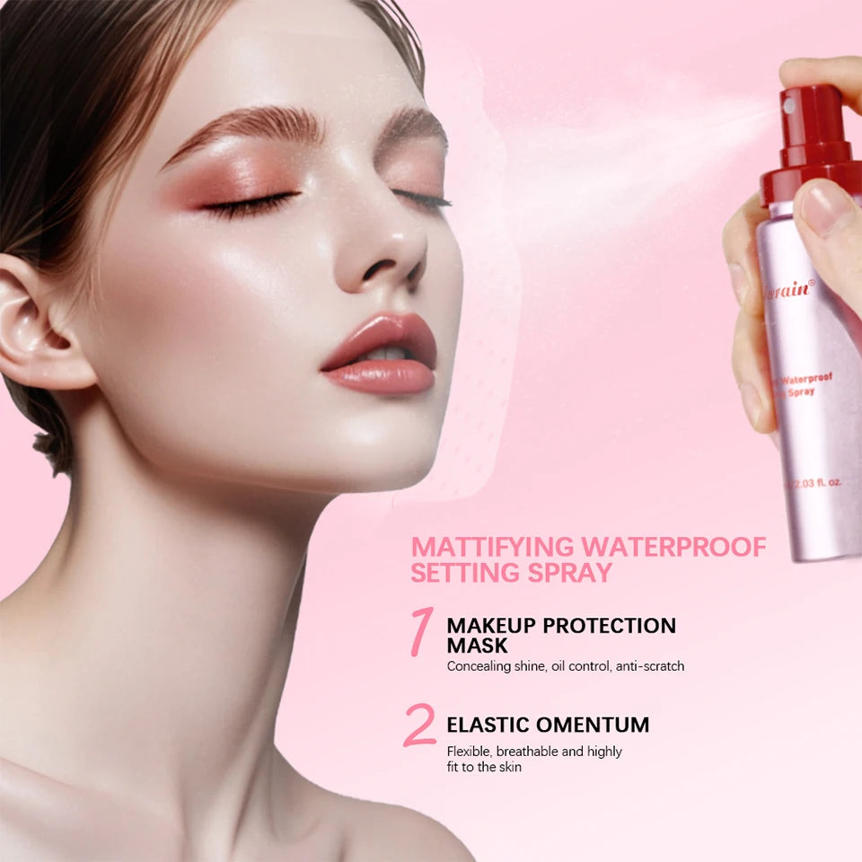 Mattifying Setting Spray Long Lasting Waterproof Oil Control for Daily Makeup and Special Events