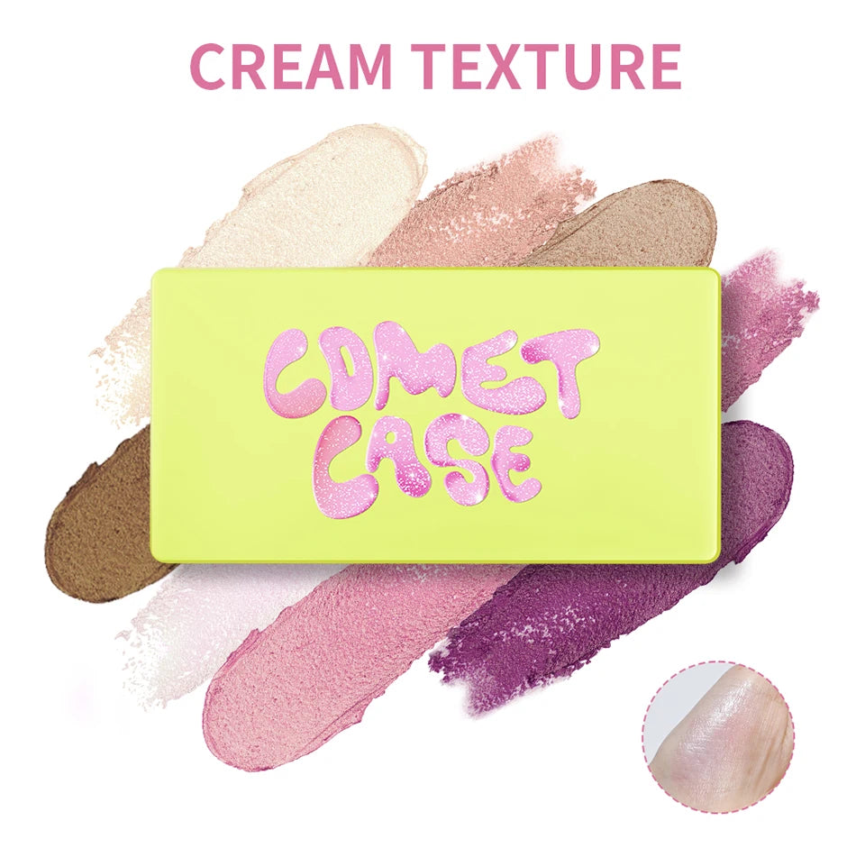 Cream Highlighter Palette Long Lasting Bronzer Blush for Professional Makeup Artists