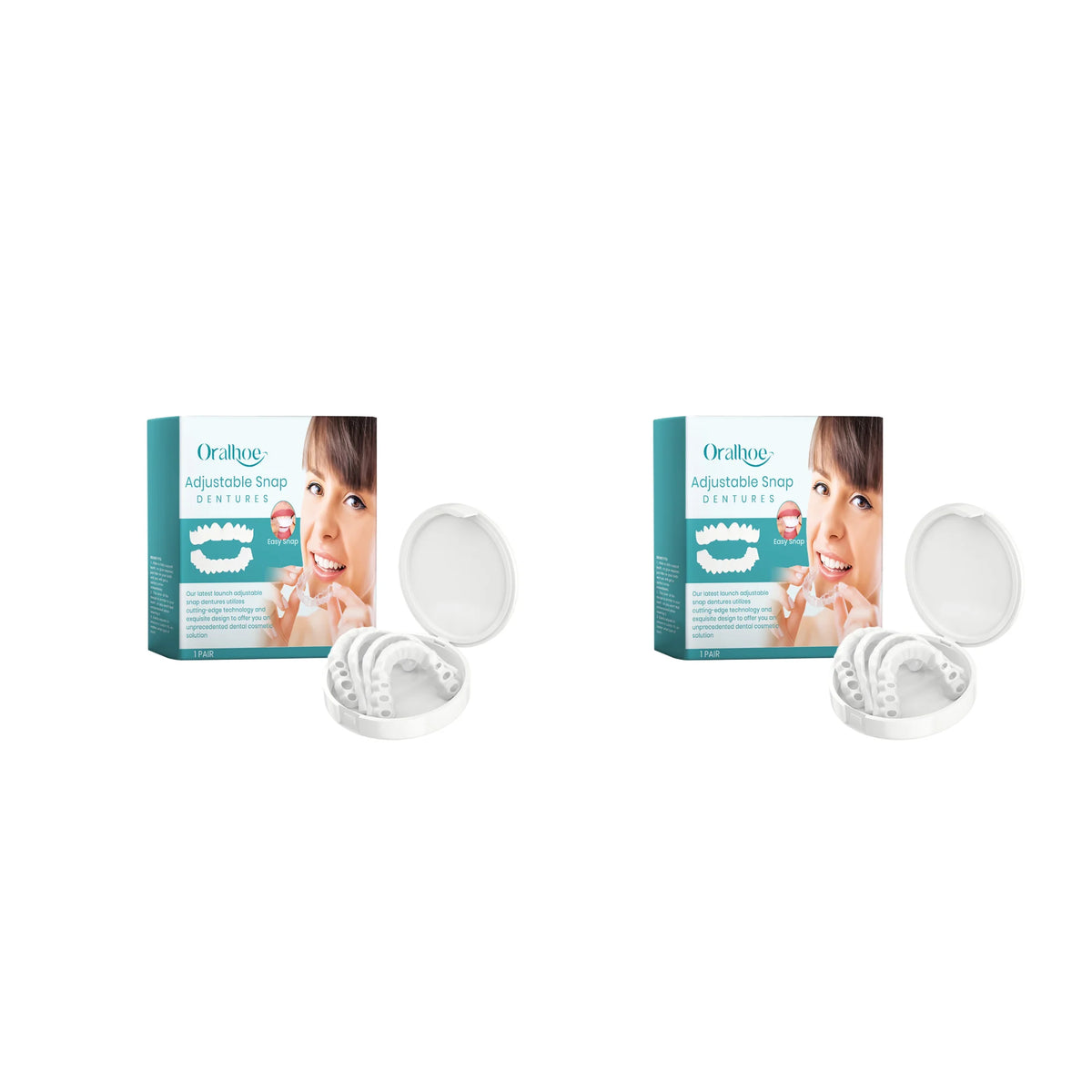 Adjustable Snap Dentures Missing Teeth Repair for Natural Smile and Secure Chewing Daily Comfort
