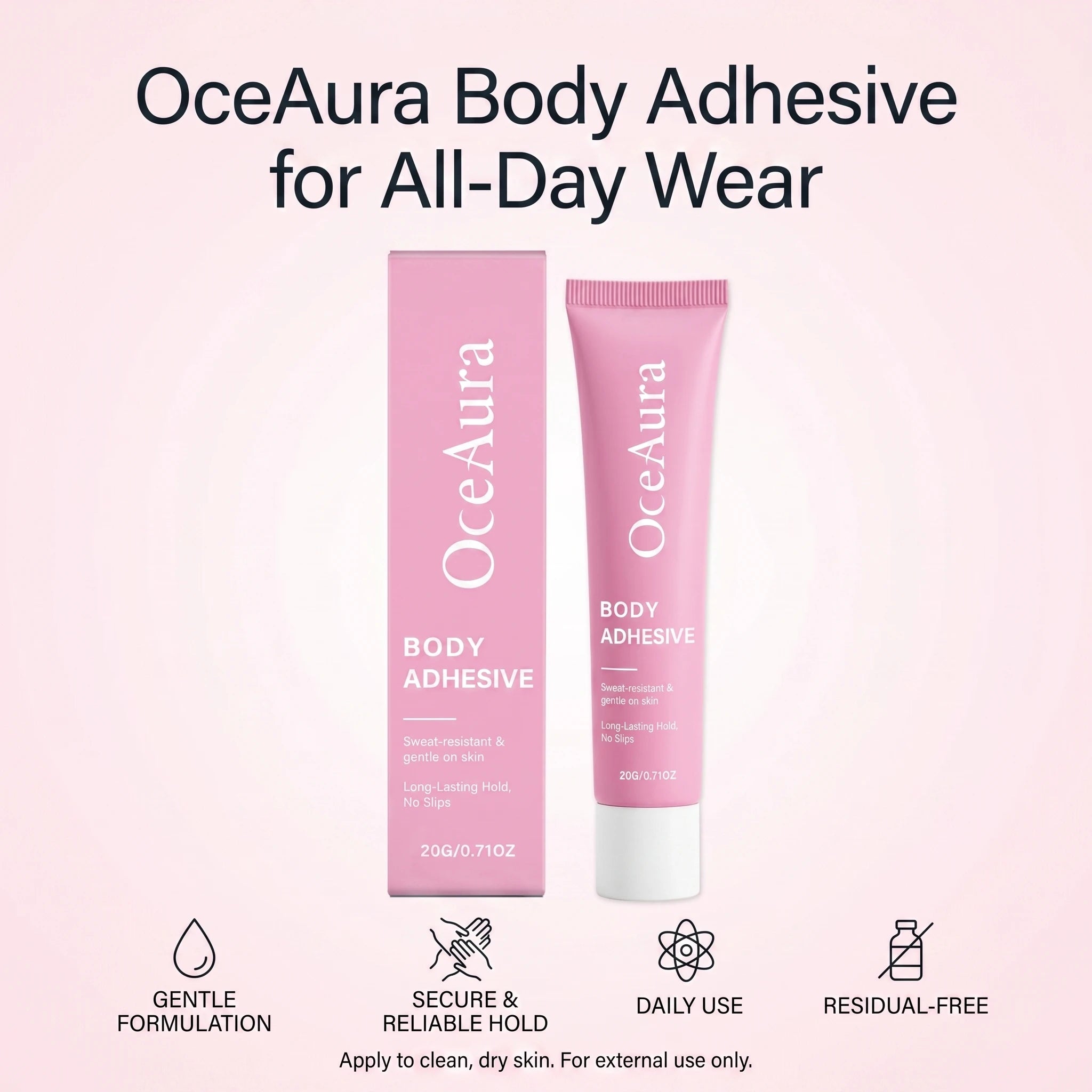 Body Adhesive for Clothing Sweatproof Invisible Hold for Daily Wear and Special Occasions - 1