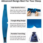 Silk Sleep Mask Blackout Eye Cover Adjustable Soft Sleeping Aid for Women Traveling and Naps