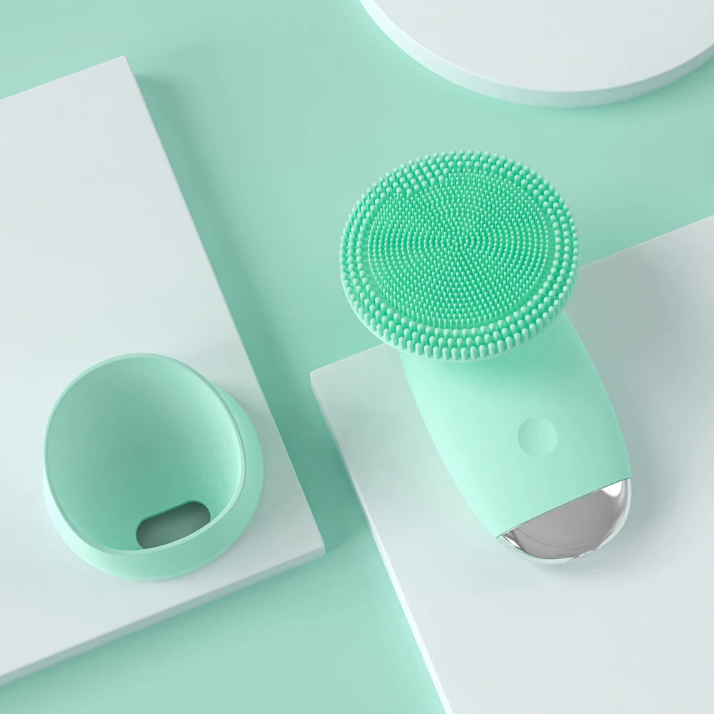 Electric Facial Cleansing Brush Sonic Vibration Scrubber for deep pore cleaning at home - 22