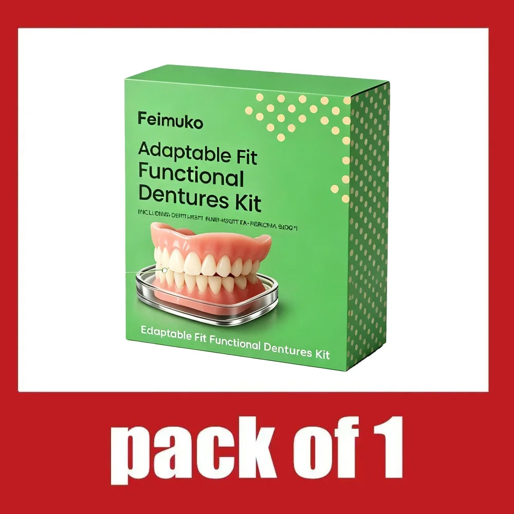 Soft Silicone Snap On Dentures Natural Fit Smile Teeth for Adults at Home Daily Use - 8