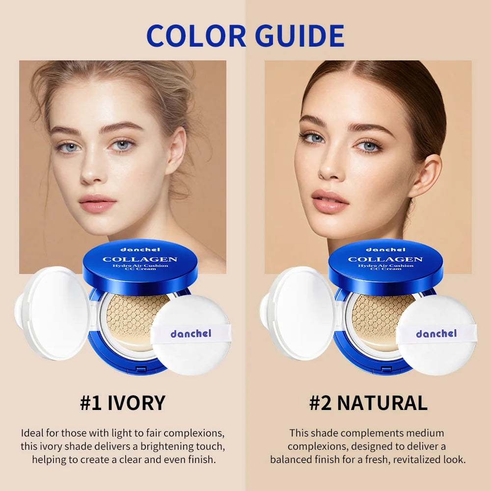 Collagen Air Cushion CC Cream Moisturizing Foundation for Radiant Skin and Daily Natural Makeup