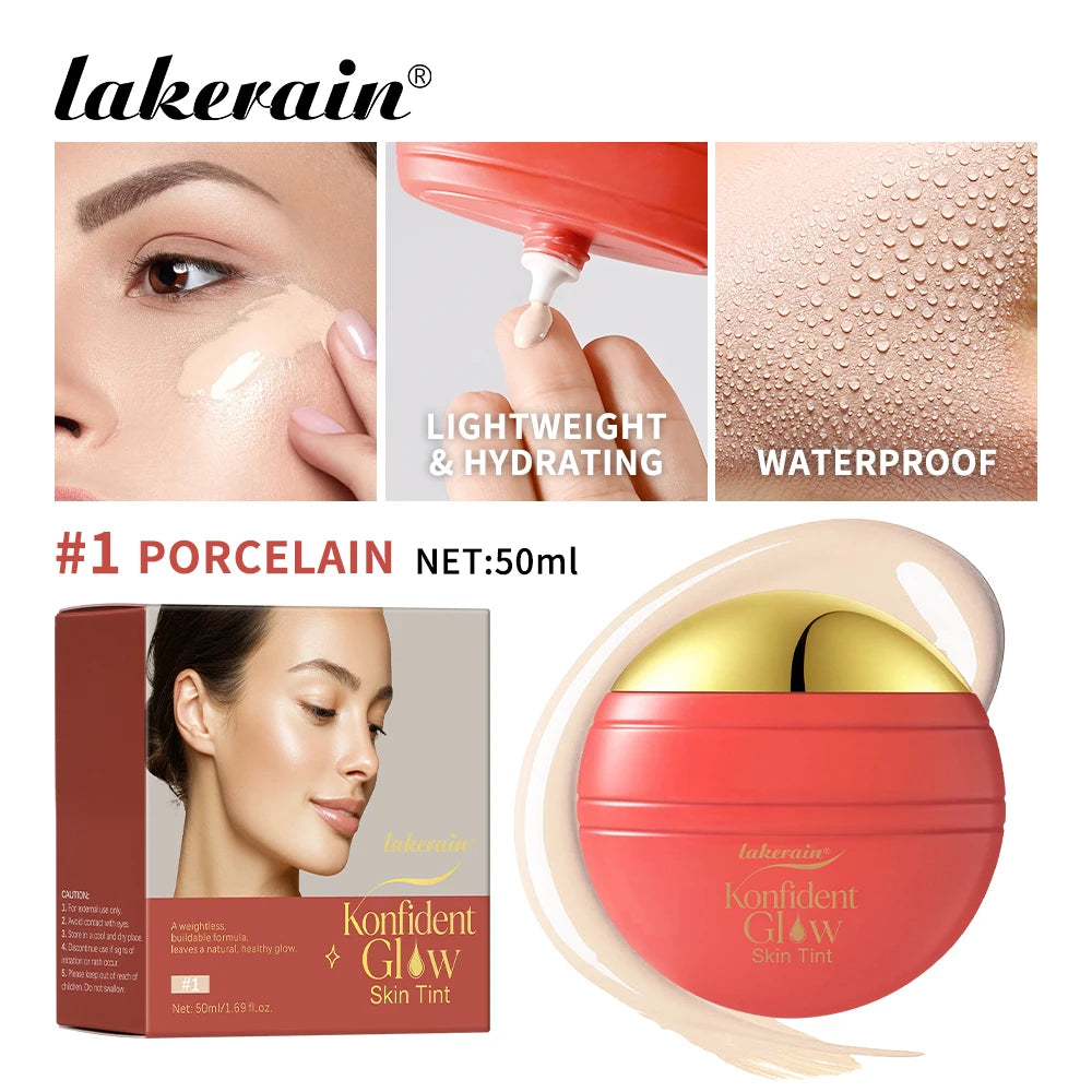 Konfident Glow Skin Tint Buildable Coverage Foundation for Radiant Daily Makeup Looks