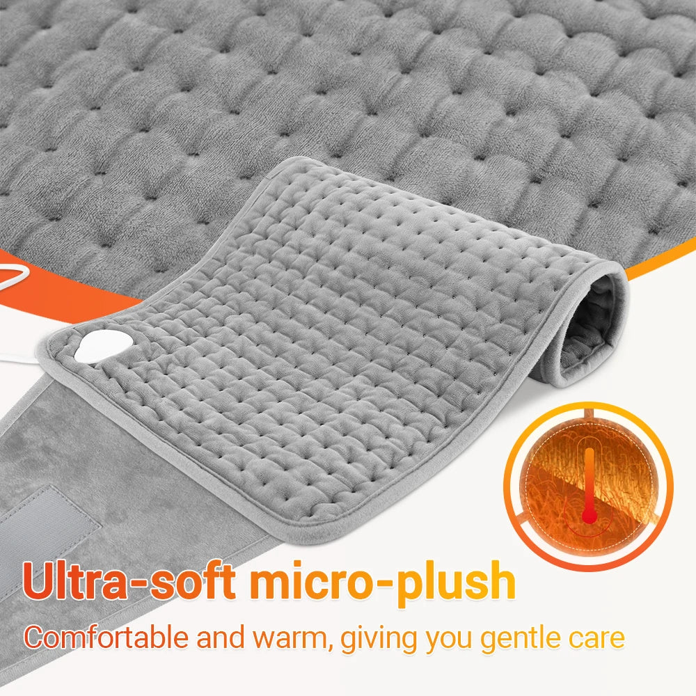 Electric Heating Waist Belt Adjustable Thermal Pad for Back Pain Relief at Home Office - 14