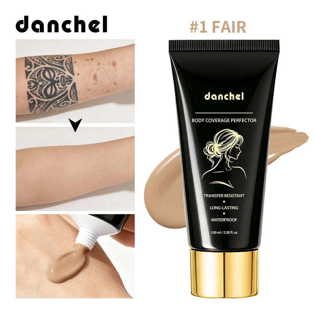 Body Coverage Perfector Waterproof Tattoo Scar Concealer for Daily Use and Special Events