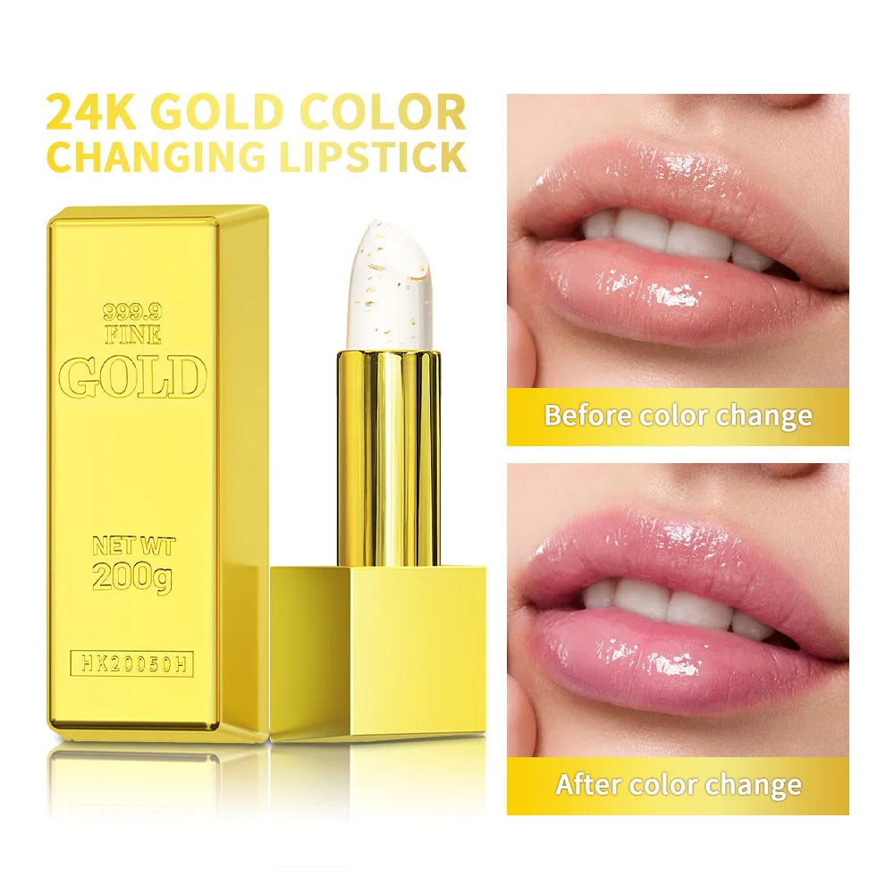 Color Changing Lipstick Moisturizing Lip Balm for Daily Makeup and Deep Hydration