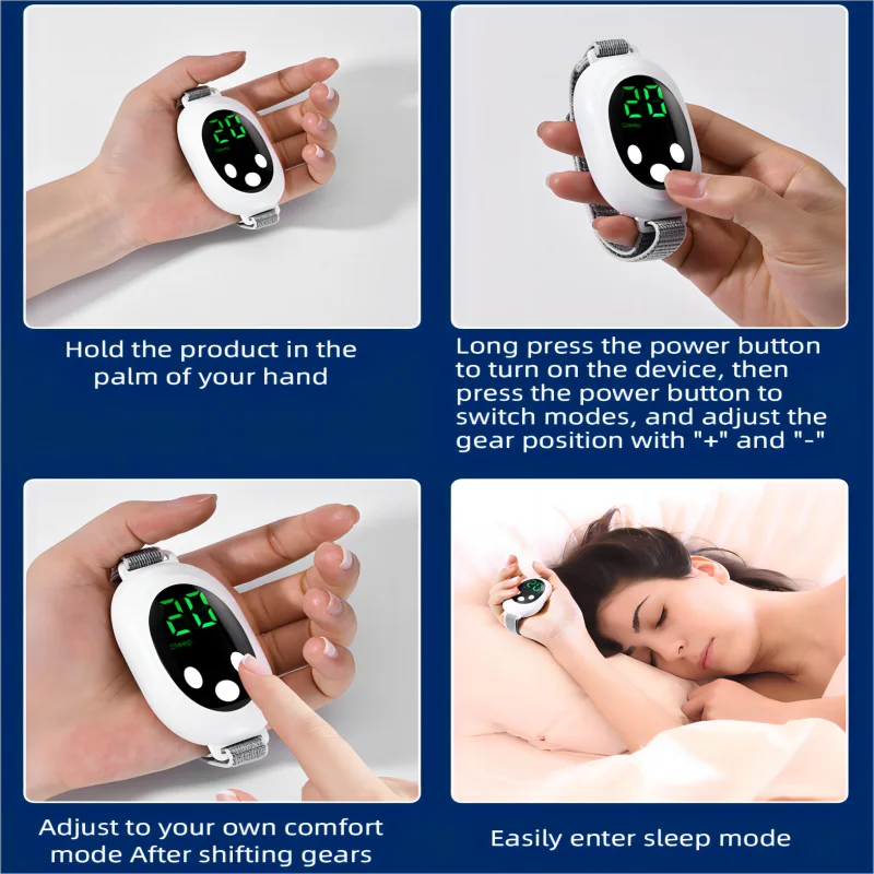 Microcurrent Sleep Aid Device Pulse Massager for Insomnia Stress Relief