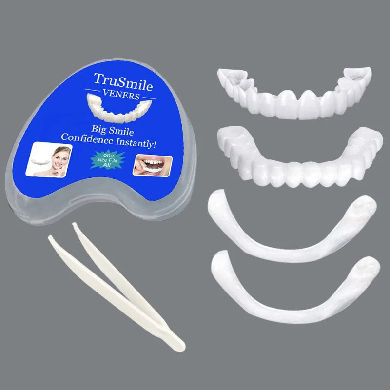 Veneer Snap on Teeth Kit Temporary Whitening Replacement for Men and Women Smile Enhancement - 11