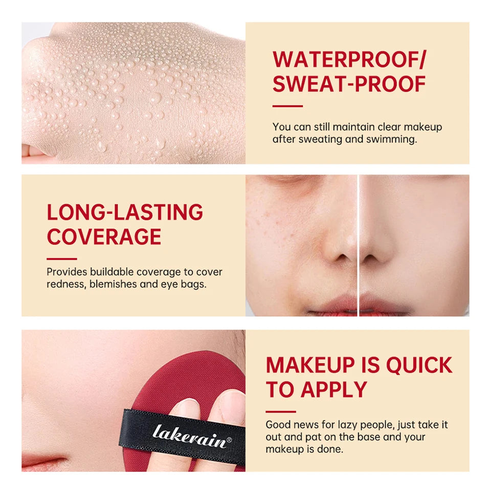Cushion Foundation Long Lasting Coverage and Sun Protection for Daily Face Makeup