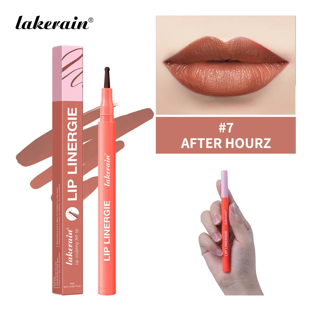 Lip Contour Stain Pen Long Lasting Waterproof Makeup for Daily Beauty and Travel - 29