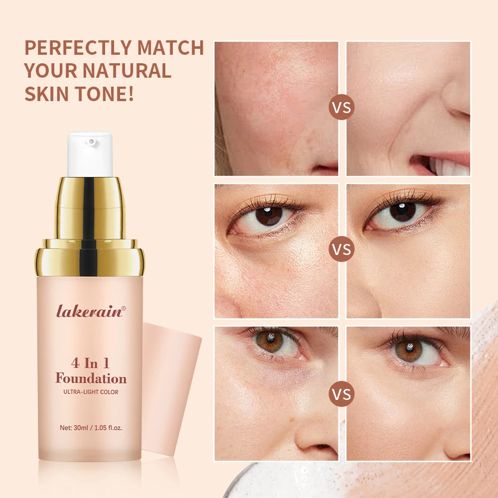 Color Changing Foundation Moisturizing Sun Protection for Women Makeup Daily Routine