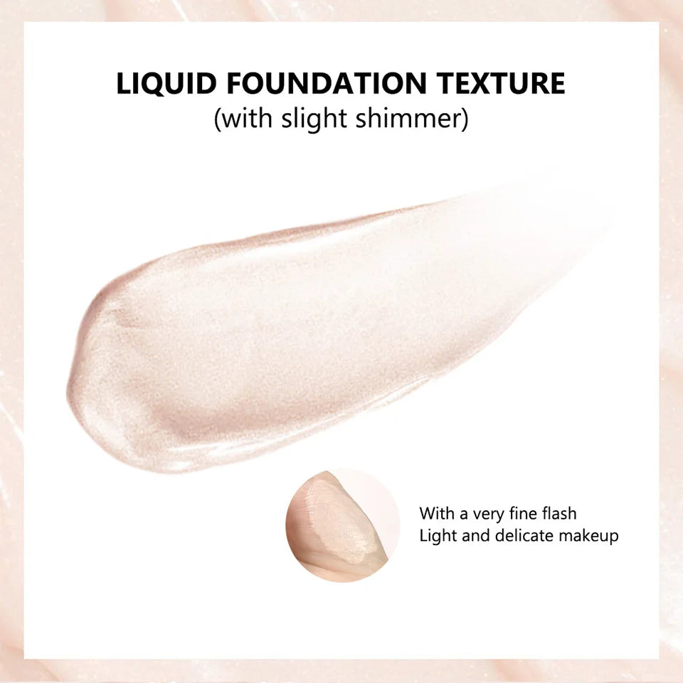 Liquid Glow Foundation Moisturizing Highlighter Base for Radiant Skin and Face Body - 10