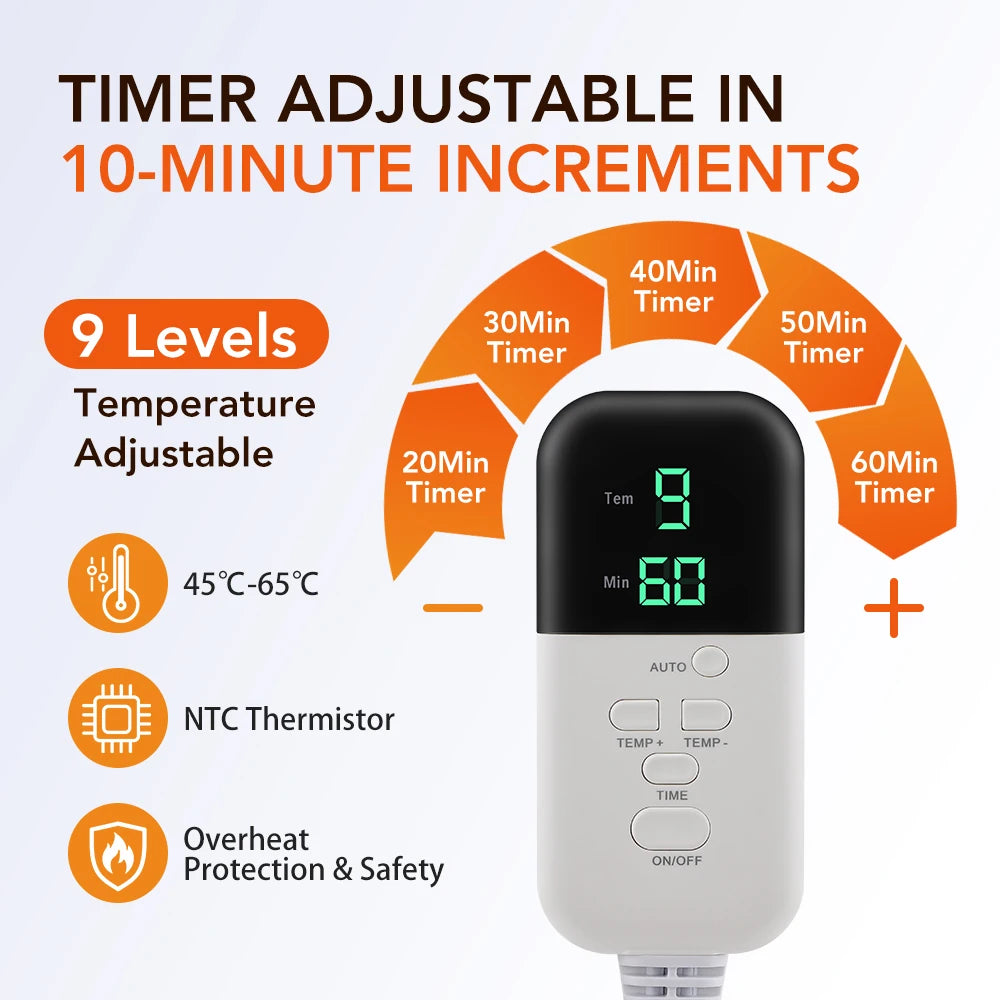 Hair Steamer Cap with Adjustable Temperature and Timer for Deep Conditioning at Home Treatment - 2