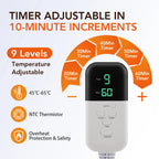 Hair Steamer Cap with Adjustable Temperature and Timer for Deep Conditioning at Home Treatment