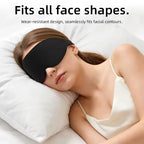 3D Sleep Mask Light Blocking Memory Foam Eye Cover for Travelers at Night