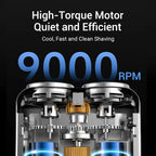 Mini Electric Shaver Portable Rechargeable Rotary Razor for Men and Women Travel Grooming
