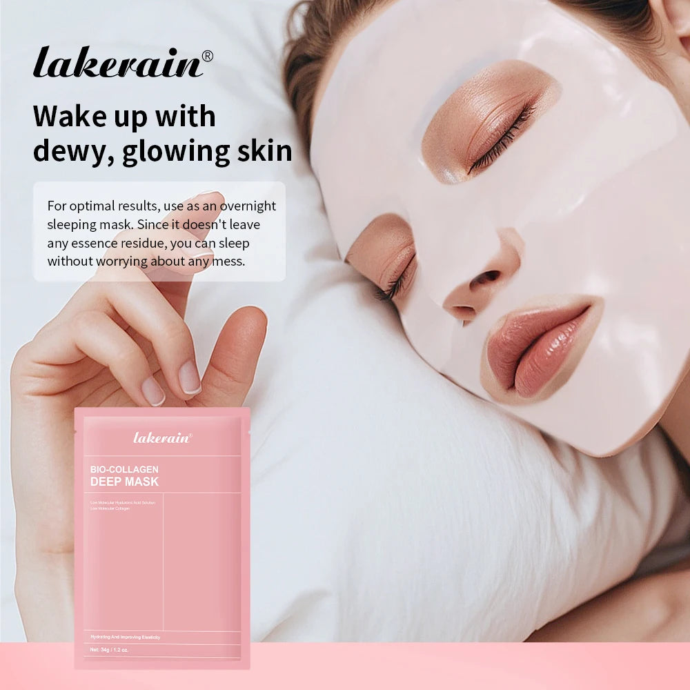 Bio Collagen Deep Mask Pore Minimizing Hydrating Skincare for Women Day and Night Use