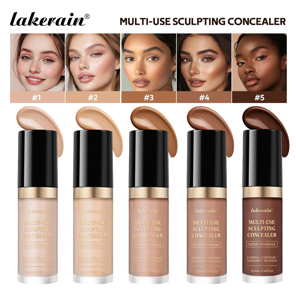 Multi Use Sculpting Concealer Waterproof Matte Coverage for Flawless Face Makeup Daily Routine - 2