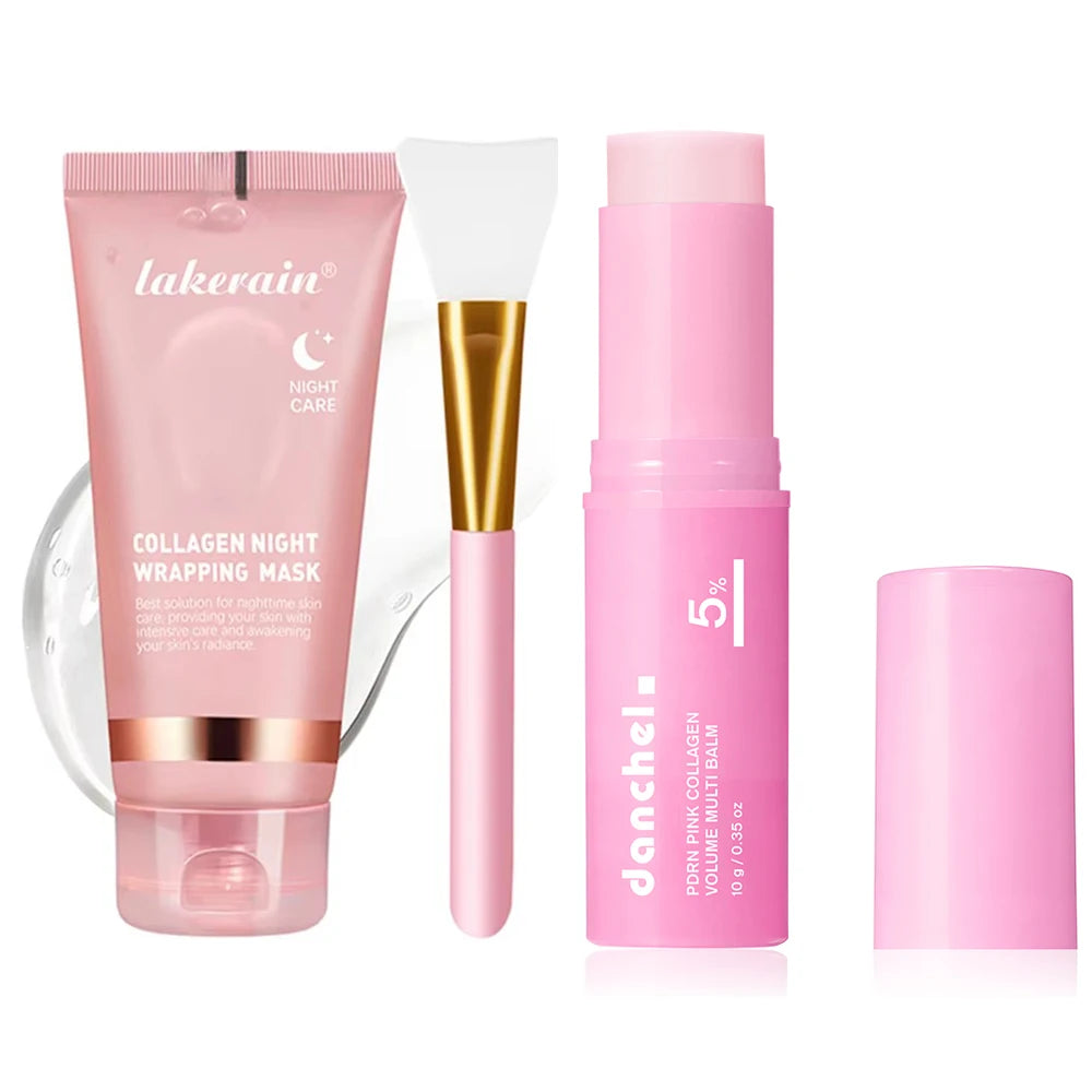 Collagen Night Wrapping Mask Peel Off Anti Aging Treatment for Women at Night