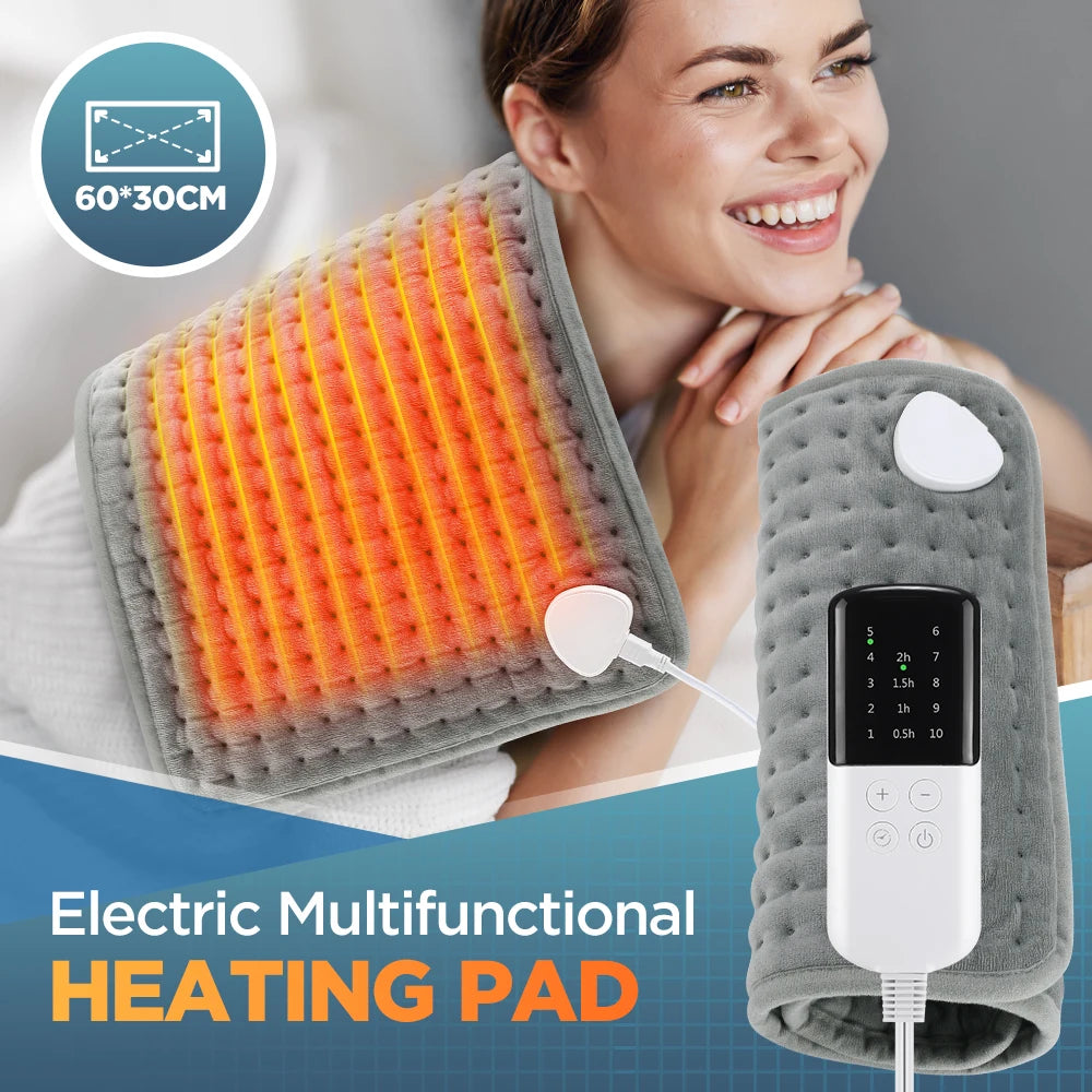Electric Heating Pad Fast Thermal Mat for Back and Legs at Home or Office