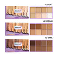 8 Shade Cream Concealer Palette Waterproof Full Coverage for Professional Makeup Artists