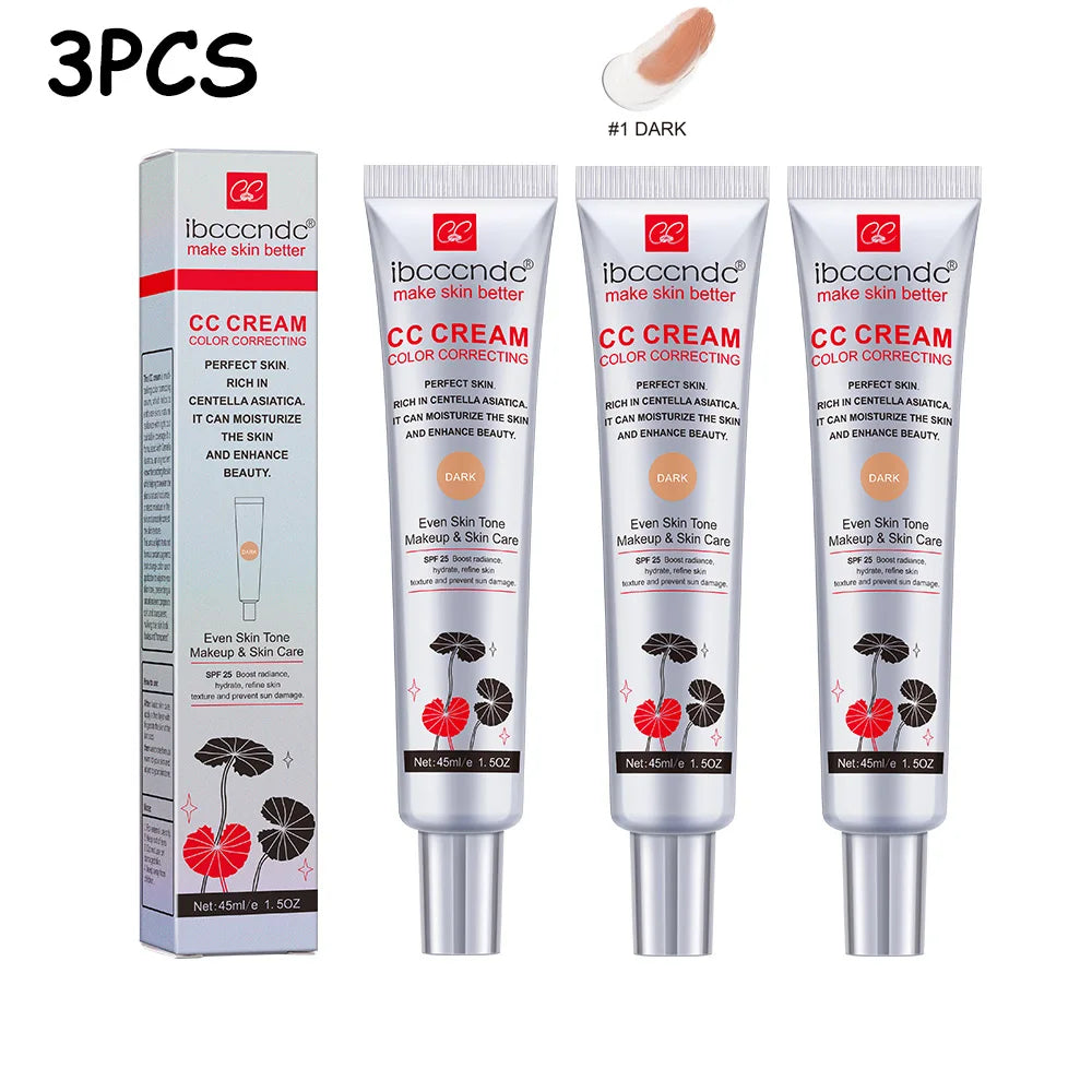 Color Correcting CC Cream Moisturizing Foundation for Flawless Daily Makeup and Sun Protection