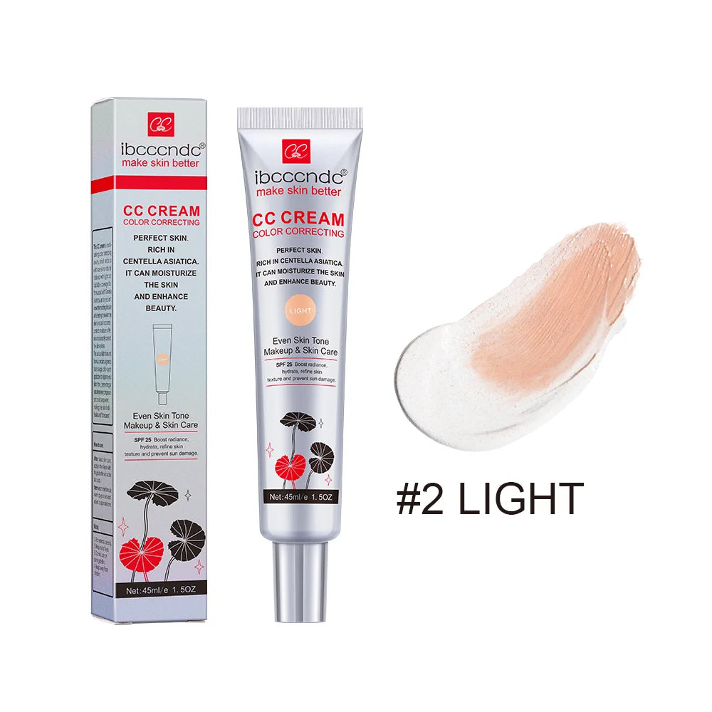 Color Correcting CC Cream Moisturizing Foundation for Natural Skin Coverage Daily Use