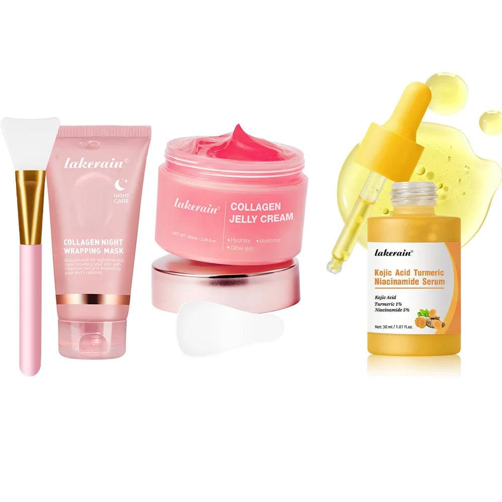 Collagen Night Wrapping Mask Hydrating Firming Peel Off Mask for Women during Bedtime Routine