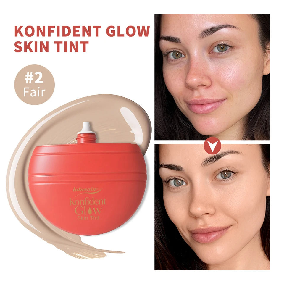Konfident Glow Skin Tint Buildable Coverage Foundation for Radiant Daily Makeup Looks