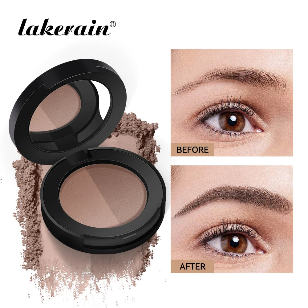 Brow Powder Duo Waterproof Contour Palette for Natural Eyebrow Definition and Face Makeup