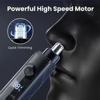 Electric Nose Hair Trimmer Painless Rechargeable Grooming Tool for Men and Women Daily Routine