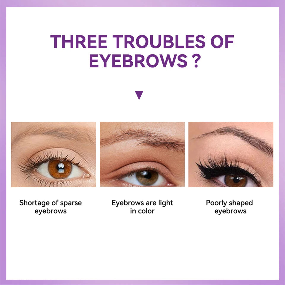 Eyebrow Gel Tint Peel Off Waterproof Brow Enhancer for Natural Long Lasting Daily Makeup - 8